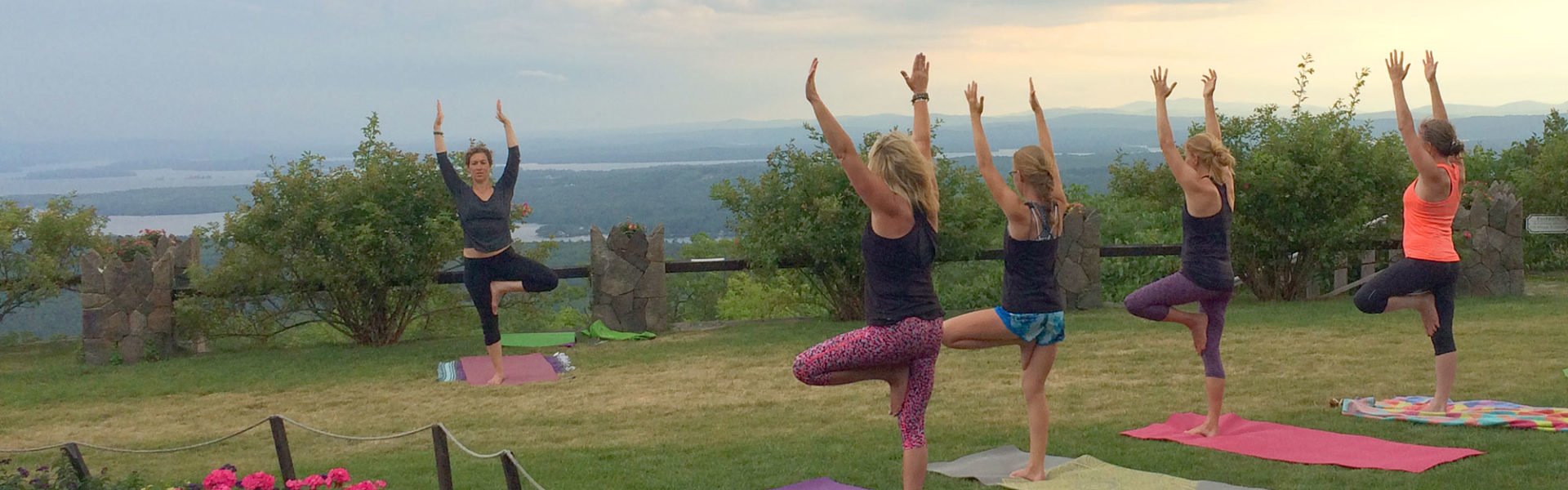 Yoga at Castle in the Clouds