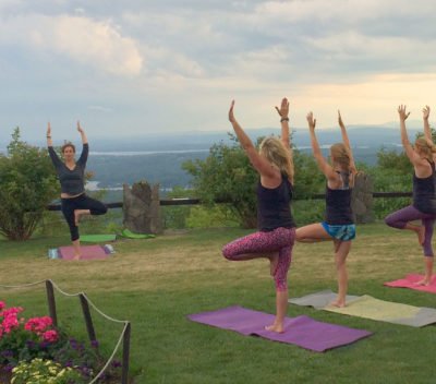 Yoga at Castle in the Clouds