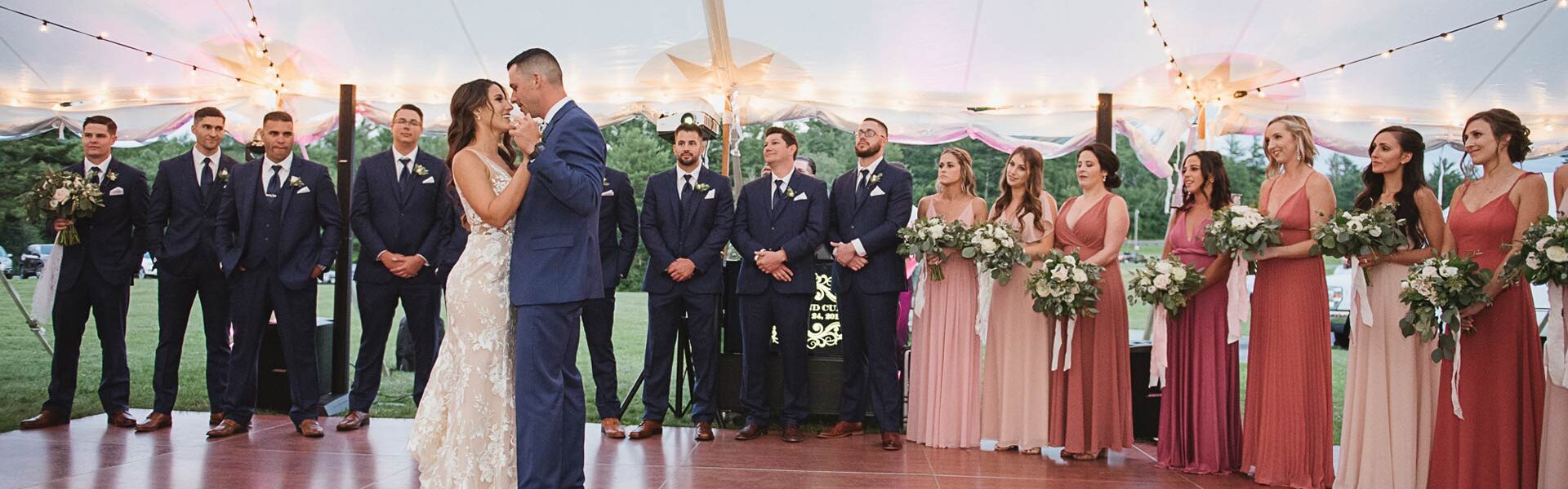 Wedding Dance in tent by Nathan Moreau Photography