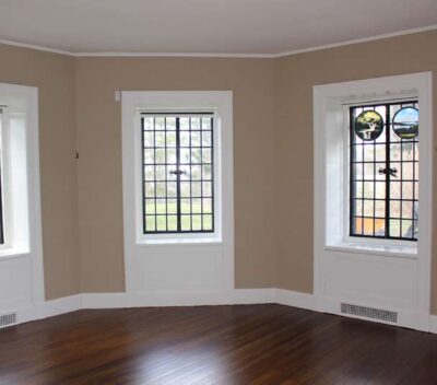 Blue room conditions after floor refinishing 4-29-2022