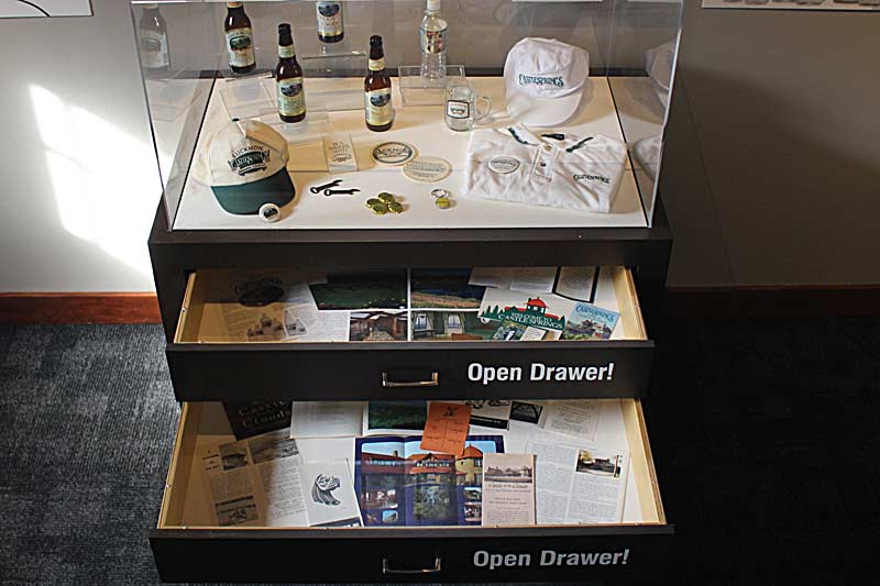 Interactive Exhibit with pull-out drawers