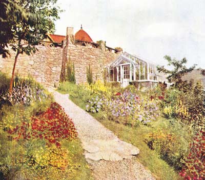 Castle in the Clouds greenhouse